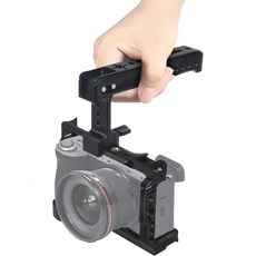 BGNing A6700 카메라 케이지 리그 안정기 소니 DSLR 비디오 콜드 슈 마운트 14 38 나사산 아리 위치 구멍 (콤보 B), BGNing 콤보 B