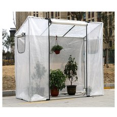 베란다온실 소형온실 실내식물 온실장 비닐소재 조립식 가정용 온실 방수 차광 기능 실내외 겸용 화초보호용, 1.5x1.5x1.6/2.1m 메쉬+면