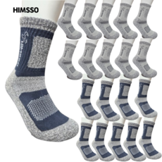 힘쏘 공장직영 등산양말, 네이비+그레이, 20개
