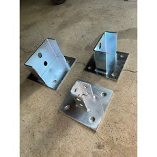 【侑欣五金】 型鋼/角鋼/角材 多尺寸 重型立柱基座 水泥地面 牆面支撐工程, 1個, 41型,鐵, 鐵