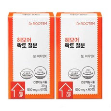 닥터루템 헤모어 락토 철분, 60정, 2개