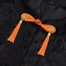 개구리 모양 단추 매듭 고정 장치 바느질 수공예 꽃무늬 치파오 천, 1개, 6. 12