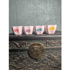 景德鎮 紅旗瓷廠 飛機標 稀土瓷 四方杯 四件套, 商品主圖, 1個