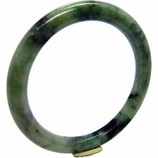 小樂 翡翠手鐲 圓骨鐲 海藍飄墨黑 天然A貨玉鐲 手圍18.7號 內徑58.8mm V807, 1個