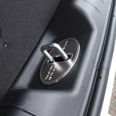 [비브랜드] 피그파인더 트렁크 도어락 힌지 녹 기스 방지 스크래치 보호 커버 DIY 셀프 튜닝 자동차용품 그랜저GN7 호환, B타입트렁크도어락, 실버