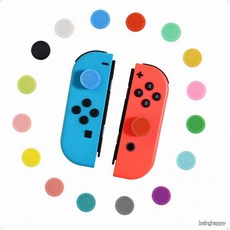 닌텐도스위치 조이콘 아날로그스틱 보호 실리콘 커버 미끄럼방지 그립캡 듀얼세트, 1개, 상세페이지 참조, 3조이콘커버-퍼플주황