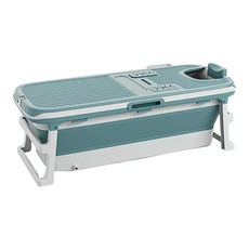 折疊浴缸 泡澡桶 摺疊澡盆 摺疊泡澡盆 游泳池 沐浴桶 兒童 折疊浴缸, 藍色, 1個
