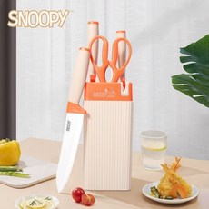 SNOOPY 史努比陶瓷刀5件組 廚具套裝, 1個