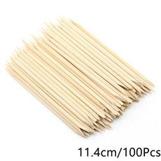 큐티클 푸셔 리무버 네일 아트 도구 오렌지 우드 스틱 모조 다이아몬드 피커 비드 매니큐어 페디큐어, 19 19, 1개