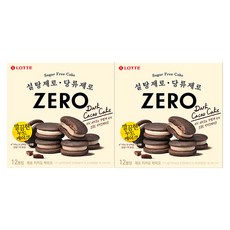 롯데제로 카카오 케이크, 171g, 2개
