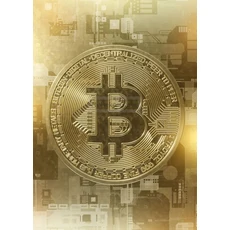 모던 스타일 비트코인 암호화 아트 이더리움 가상 BTC 포스터 및 프린트 캔버스 페인팅 벽 사진 홈 룸 장, 13X18cm Unframed, 01 13X18cm Unframed