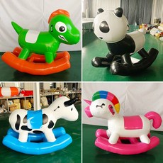 대형 물놀이 에어튜브 워터파크 수상놀이 풍선 장난감 풀장 레저 놀이기구 모음, 새로운 목마 1.8m 공기 펌프