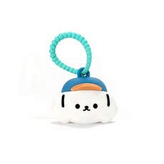 반려동물 산책 조명 방수 목줄 실리콘 야외 강아지 외출용, 1개, 블루햇 화이트