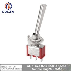 SH T80-T 시리즈 RC 스위치 핸들 리모컨용 6.35MM 미니 패널 모델 마운트 플랫 토글, 3PCS, 3P 20.5mm ONOFFON