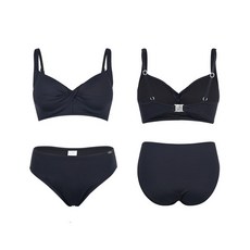 수영복여성 셔링 비키니 블랙 RNLS2F304BK