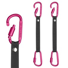 울타리용 백 후크 소프트볼 테니스 피클볼 농구 야구 가방 및 물병 걸기용 알루미늄 합금 카라비너 스트랩 로즈 2개 452743, 장미 452743