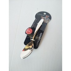 不鏽鋼湯匙叉子組：316不鏽鋼湯匙、叉子、304奶油刀、甜品匙、水果叉，18/10刻印，多功能餐具組合, 廚之坊小湯匙, 1個