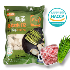 홍홍 중국식품 중국 정정 부추만두 부추고기만두 중국물만두 중국만두 물만두, 1개, 600g