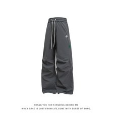 衝鋒褲女 透氣長褲 機能多口袋登山褲 直筒薄款工作褲 闊腿防水寬褲 加大