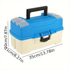 피싱 태클박스 낚시 태클박스 낚시 용품 정리함 하드 낚시 소품 가방 손피싱 대형 멀티 태클박스, 1개, 파란색