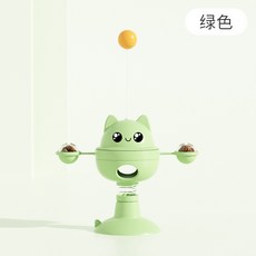 寵物漏食球 漏食玩具 旋轉漏食器 貓咪玩具 逗貓玩具 慢食玩具, 綠色, 1個