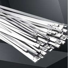 무핑 스텐 케이블타이 100P 스테인리스 전선정리 스틸 금속 부식방지 실외용, 100개