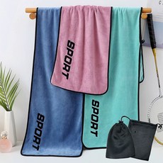 하우스핏 고급극세사 스포츠 타월 30 x 110 cm, 민트, 3개