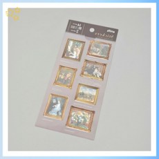 실생활에 꼭 필요한 고급 amifa 르누아르 명화 프레임 스티커 2매입 소소한 소품 용품 선물