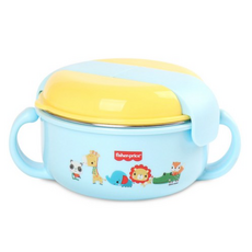 피셔프라이스 스테인리스 뚜껑 양손 푸드볼, 블루 (새상품), 1개