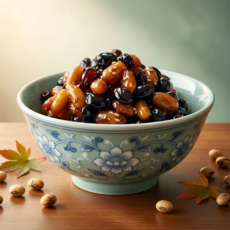 직접만든 혼합 콩조림 고소한 땅콩과 검은콩 조림 맛있는 건강식 반찬, 1개, 500g