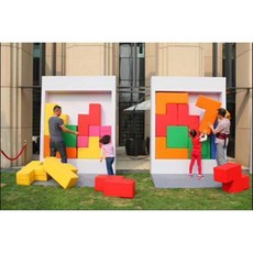 대형 젠가게임 팀워크 체육대회 운동회 탑쌓기 블록, 1개, 스티커 세트 플러스 프레임 크기가 큰