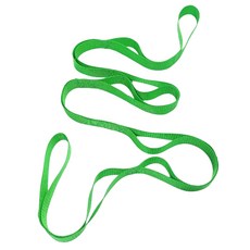 10 루프 요가 스트랩 비탄성 스트랩 스트레칭 스트랩 엘라 스타스 스트레치 스트랩, 녹색, 1개