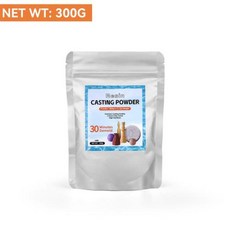 은점토 실버 클레이 CLAY ART 지점토 아트 점토 아트클레이 만들기용석고가루 1KG DIY 고밀도 석고 분말 주조 생산 재료 시멘트 공예 수제 양식 만들기, 4)B-300G