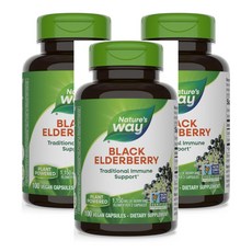네이쳐스웨이 블랙 엘더베리 575mg 베지캡슐 100정, 3개