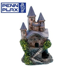 帥哥水族【美國PENNPLAX】小城堡 哈利波特城堡裝飾 水族箱裝飾 魚缸裝飾 飾品 古堡, E-D2-RRW5（淺藍）, 1個