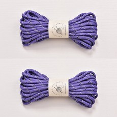 5mm 5m MIU스타일 폴리에스터 촘촘 우동실 소분 마크라메실 팔찌 키링 아웃도어 마크라메 재료, 2개, 25.매직퍼플