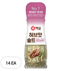 백설 허브맛솔트 와인 버터, 40g, 14개