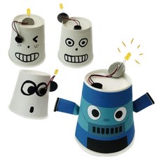 고학년 과학수업 전동기부착 로봇만들기 5인 모터장난감만들기키트 초등과학교구, 1세트