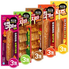 (꾸리미) 맥스봉 핫바 5종세트 (치즈후랑크 65g + 매콤불고기 65g + 숯불구이 70g + 직화구이오리지널 70g + 직화구이청양 70g), 60g, 3세트