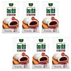 농협식품 추억의 안흥찐빵 500g 6개 학교 군대 맛있는 간식 빵 디저트 티타임 홈카페 대량