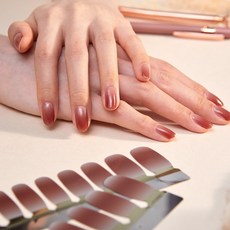 벨라넬라 붙이는 매니큐어 네일스트립 네일아트 Brown Gra, 1개, 브라운 그라데이션