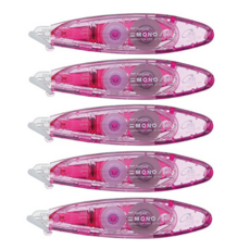 톰보 모노에어5 펜타입 수정테이프 5mm x 6m, CT-PAX5C80(핑크), 5개