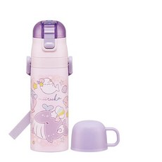 스케이터(Skater) 어린이용 스테인리스 물통 2way 직음용 470ml 컵 음용 430ml 아이에게 친절한 경량 타입 미이루카 여자 아이 보온 보냉 워터보틀 스포츠 보틀 키즈