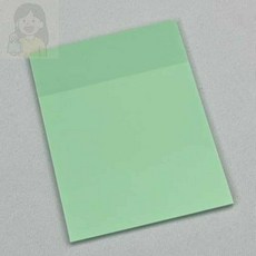SolSun 투명메모지 그린 70x95 메모지스티커