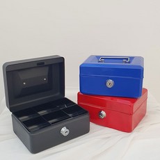 스토리빙 자물쇠 미니 소형 금고 돈통 수납함 저금통 사무용금고 개인용금고, 블루, 본상품선택