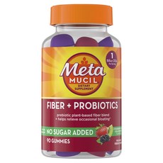 Metamucil 膳食纖維 + 益生元軟糖 草莓奇異果黑莓口味, 90錠, 1個