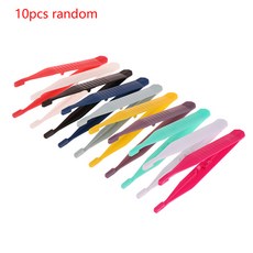 10pcs 플라 족집게 수리 작은 일회용 족집게 도구 공예 장난감 플라 클립 무작위