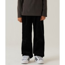 MUSINSA STANDARD KIDS 레귤러 핏 밴딩 코듀로이 팬츠 [블랙] 416538