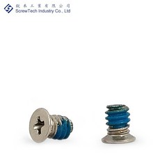 【銳禾】工廠直營 #6-32x5 mm 沉頭/皿頭 鍍鎳 防鬆 特殊螺絲 十字槽 FAI0600501O, 1個