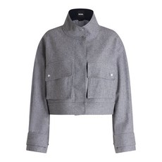 보스 플랩 포켓 밀리터리 재킷